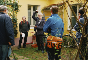 Besuchergruppe beim Tag des offenen Heizungskellers