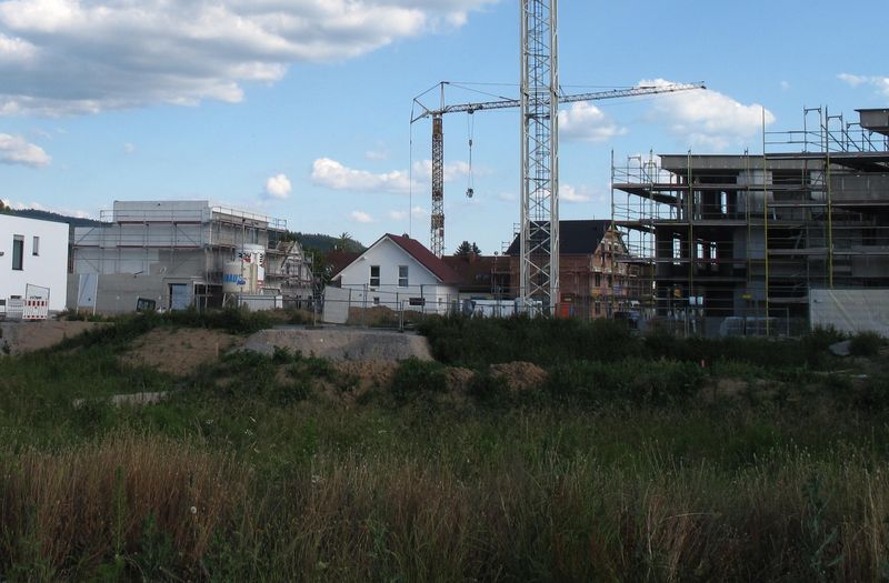 Baustelle in der Heppenheimer Nordstadt