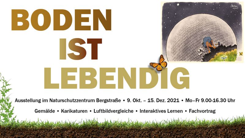 Plakat zur Ausstellung "Boden ist lebendig"