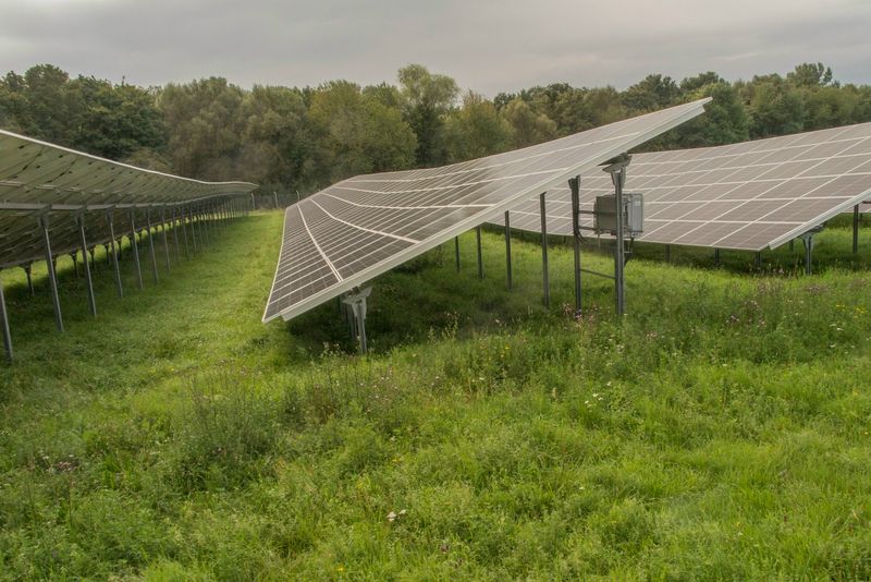 Freiflächen-Photovoltaikanlage südlich von Heppenheim