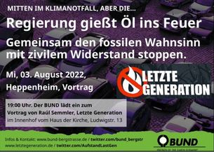 Plakat zum Vortrag von Raúl Semmler