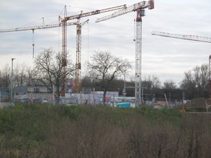 Baustelle in Heppenheim-Nordstadt