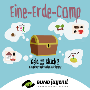 Plakat zum Eine-Erde-Camp 2022