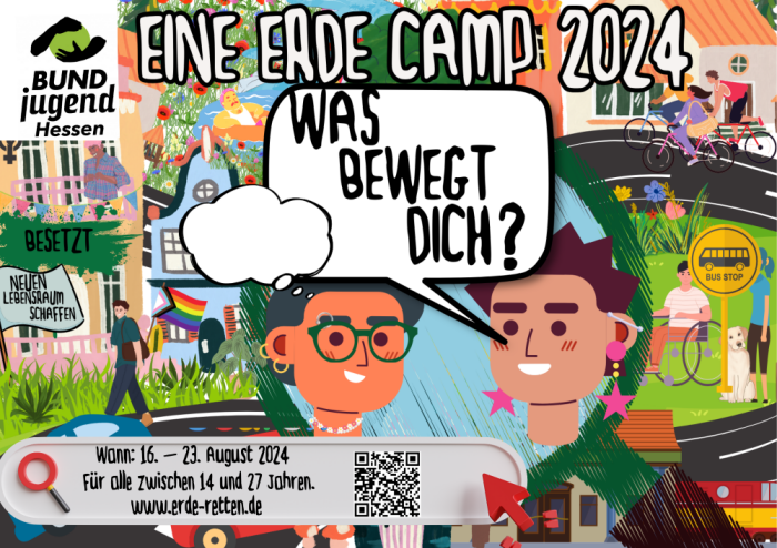 Plakat Eine-Erde-Camp 2024